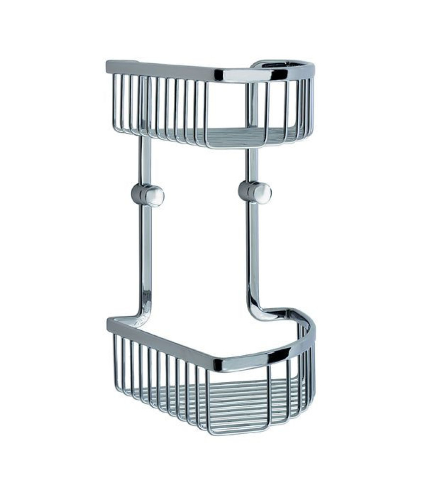 Smedbo Loft Double Corner Shower Basket